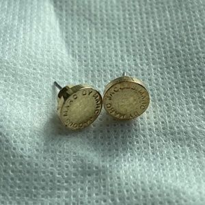 Marc by Marc Jacobs // Logo Disc Stud Earrings